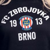 Mikina Zbrojovka Brno s logem černá dámská